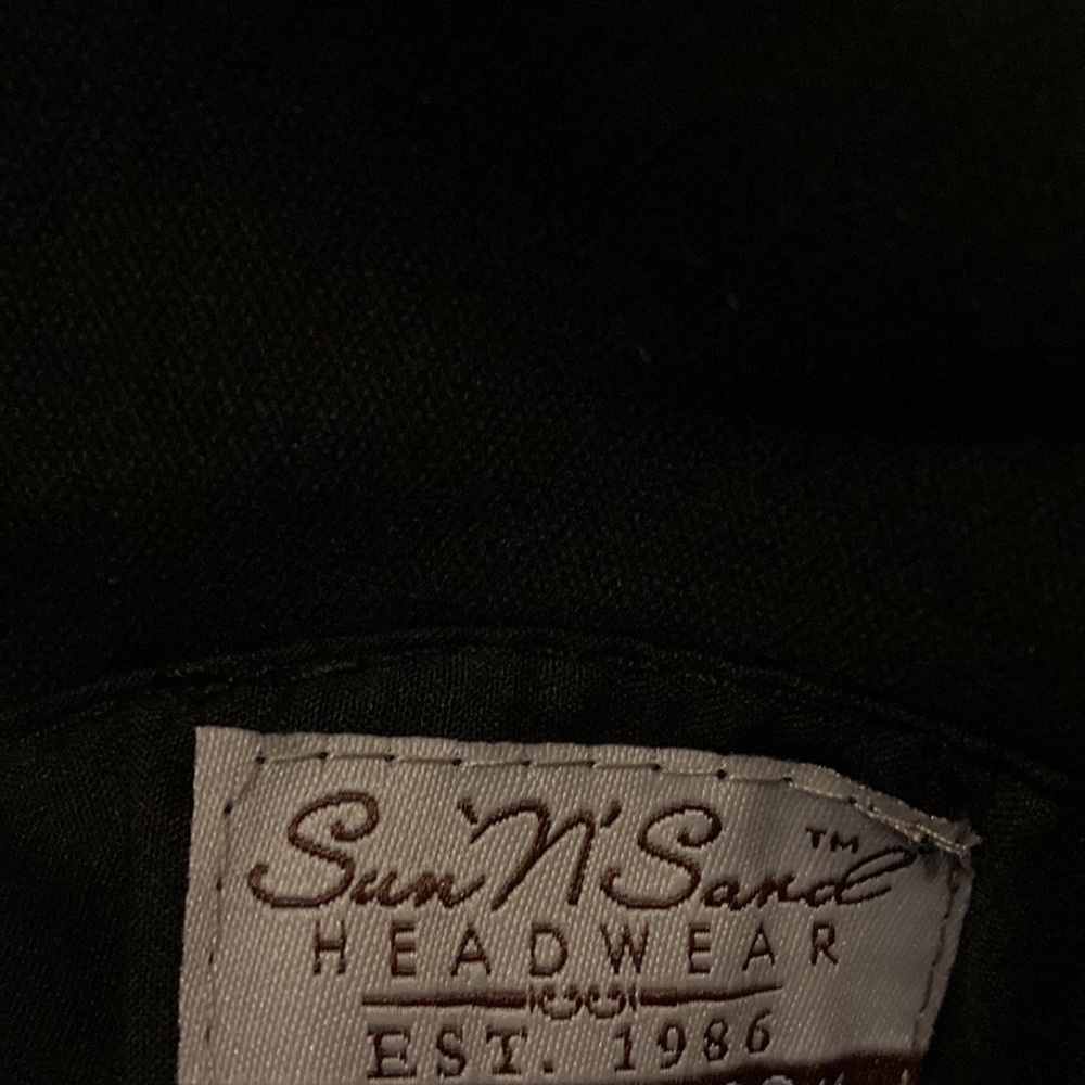 🆕 Sun N Sand Up Brim Black Hat - Picture 9 of 11